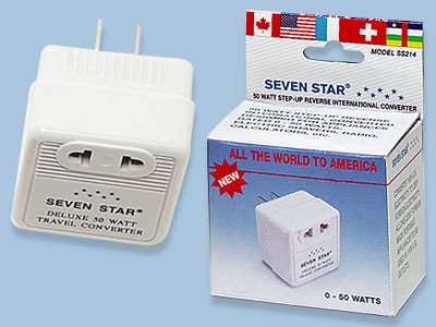 50W Watts Step Up Voltage Converter - Sevenstar SS214 50 Watt Deluxe