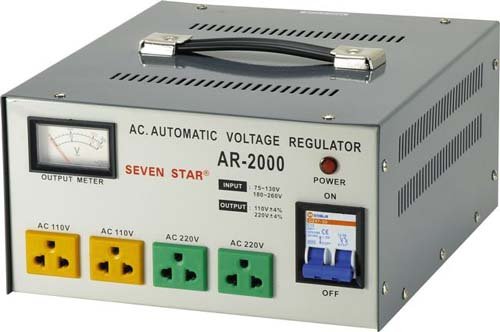 AR-2000 2000W Watts Voltage Converter With Stabilized Output