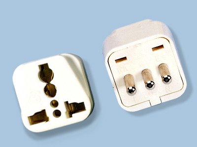 Italy Plug Adapter With Universal Socket That Accepts Most Types Of Plugs- Fits To Italian Outlet