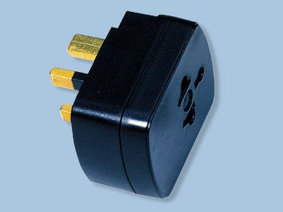 UK/Ireland Style Adapter Plug - SS-405G- US/Europe to UK Also Works in UAE/Iraq