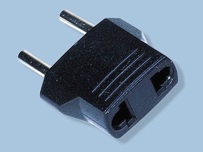 European/Asian 5MM Non-Grounded Plug MU-3 - Converts US Plug to European Plug