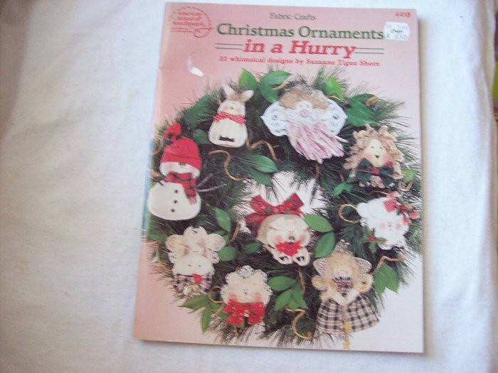 Fabric Crafts Sewing for Christmas Ornaments 22 Designs Dated 1994