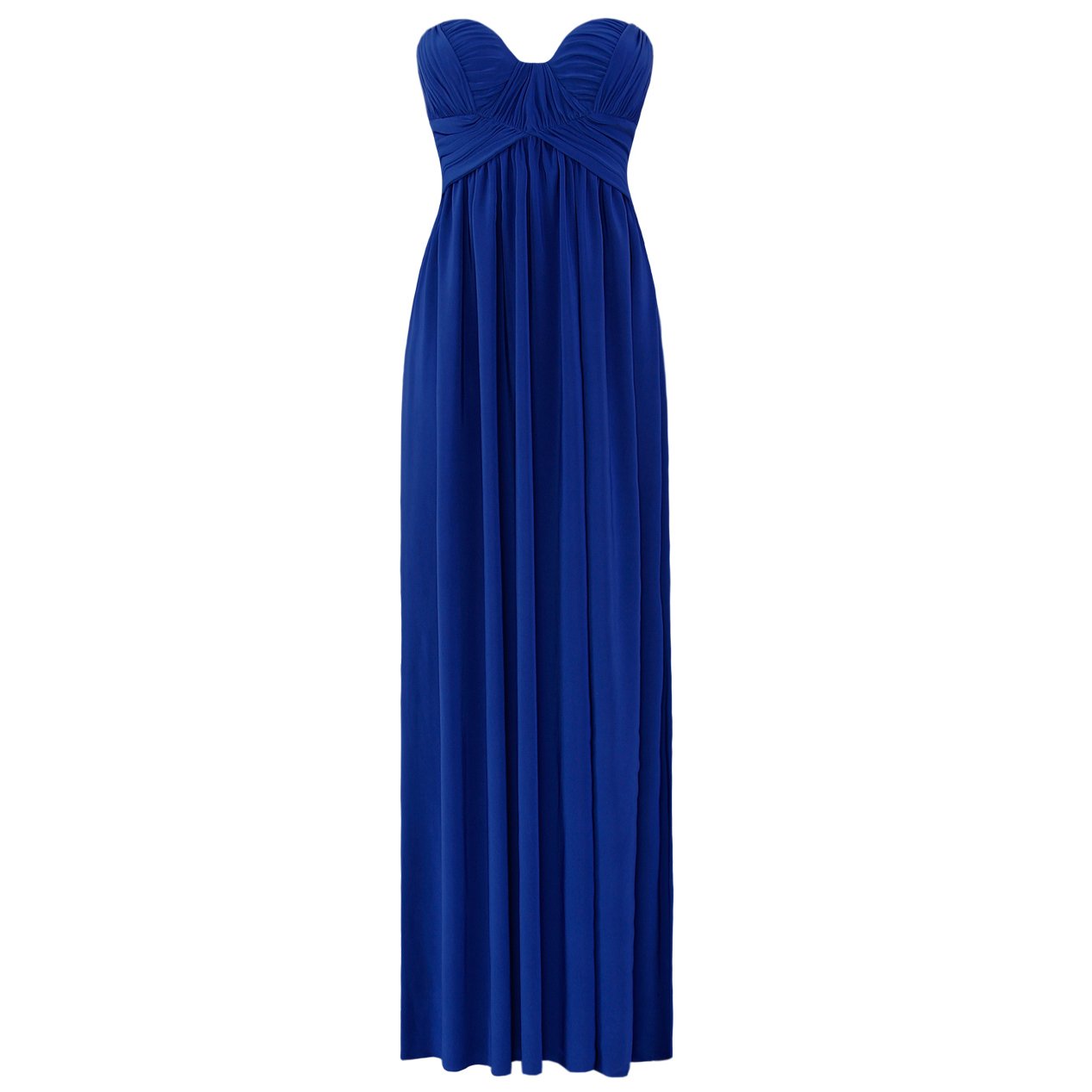 JESSICA ALBA BLUE LADIES STRAPLESS LONG SUMMER EVENING PARTY PROM GOWN MAXI DRESS UK 8-10, US 4-6