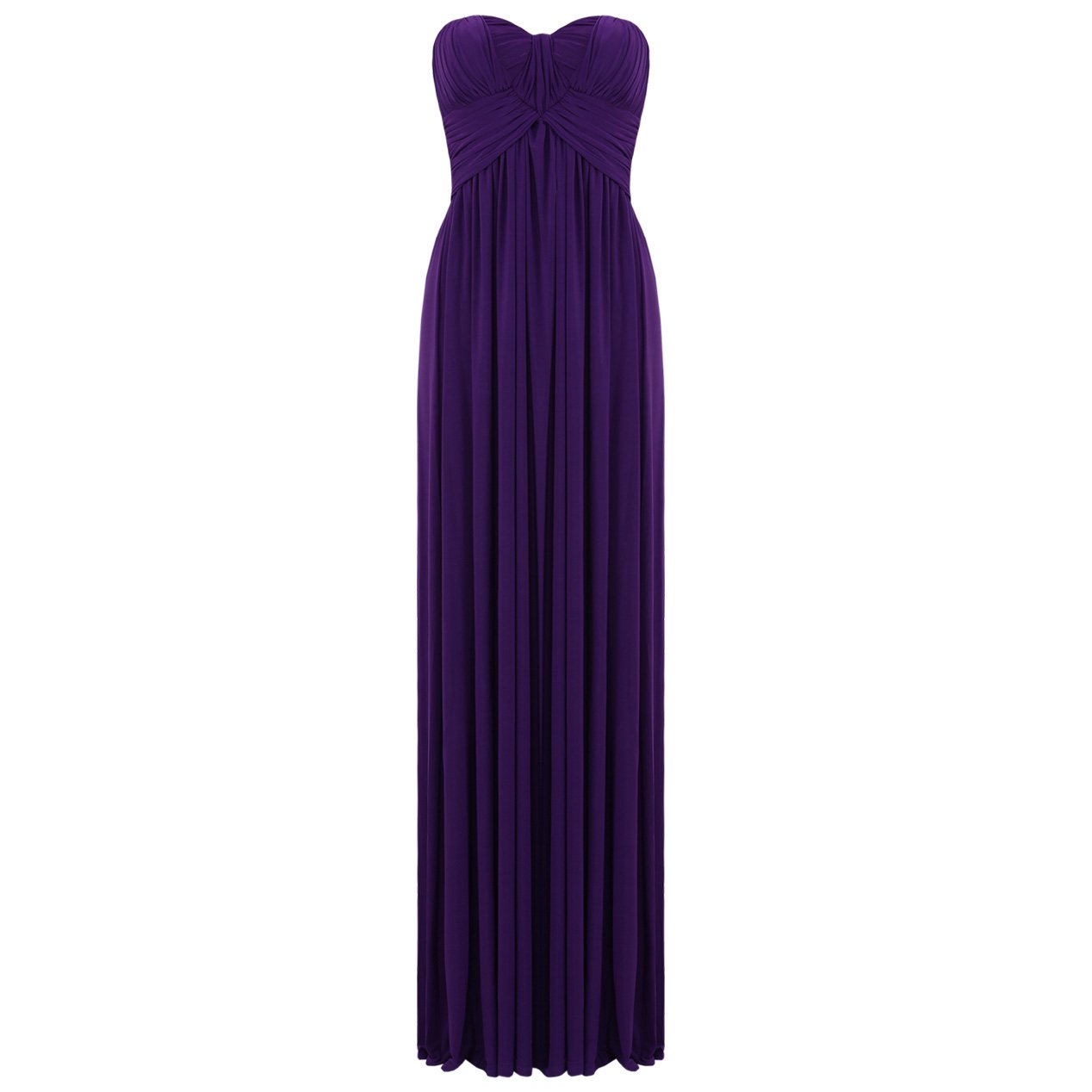 JESSICA ALBA PURPLE LADIES STRAPLESS LONG EVENING PARTY PROM GOWN MAXI DRESS UK 12-14, US 8-10