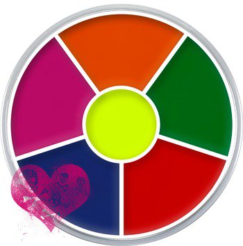 Kryolan UV Dayglow Ring Wheel - Makeup - Face Paint