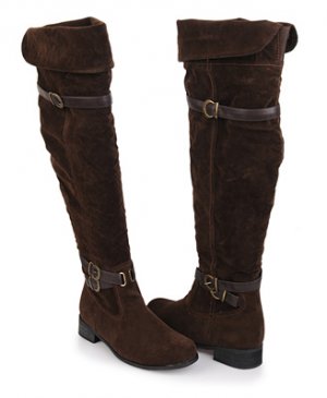 F21 Forever 21 Brown Over-the-Knee Suedette Boots 8 F21 Forever 21 Brown Over-the-Knee Suedette Boots 8