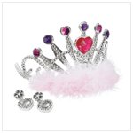 #36618 Princess Tiara with Earrings Set