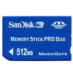 SanDisk 512MB Memory Stick PRO Duo Memory Card
