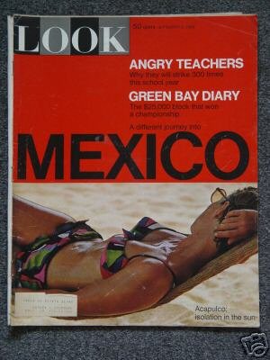 LOOK MAGAZINE- 9/3/1968- ACAPULCO - GREEN BAY PACKERS