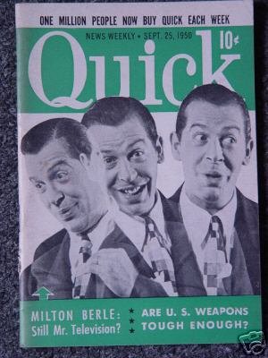 QUICK NEWS WEEKLY- SEPT. 25, 1950- MILTON BERLE Cover