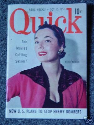 QUICK NEWS WEEKLY - Oct. 15, 1951- RUTH ROMAN Cover