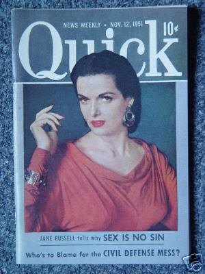 QUICK NEWS WEEKLY - Nov. 12, 1951 - JANE RUSSELL Cover