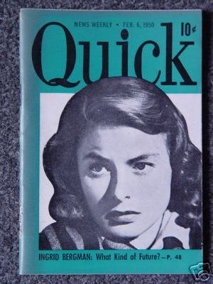 QUICK NEWS WEEKLY- Feb. 6, 1950 - INGRID BERGMAN Cover