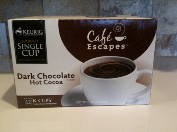 KEURIG Cafe Escapes Dark Chocolate Hot Cocoa 12 K-CUPS