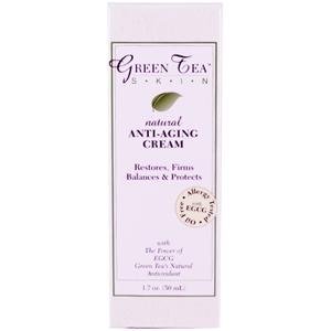 Green Tea Skin Care, Natural Anti-Aging Green Tea EGCG Cream, 1.7 oz (50 ml)