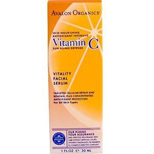 Avalon Organics, Vitamin C Vitality Facial Serum, 1 fl oz (30 ml)
