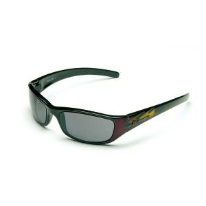 CRAZY 8S BLACK FRAME W/RED FLAMES SMOKE LENS