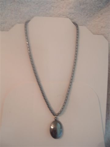 Hematite Pendant Necklace