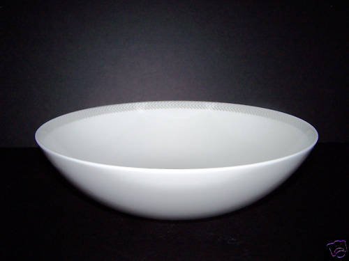 CALVIN KLEIN Herringbone Fine China Serving Bowl New