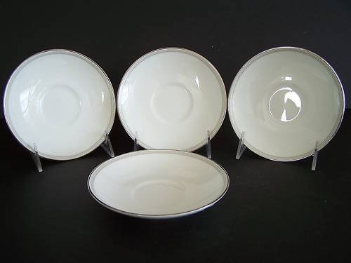 WATERFORD Fine China Ballet Jewel Saucers Set/4 New