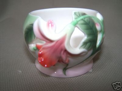 FRANZ Porcelain Fuchsia Candle / Tea Light Holder New