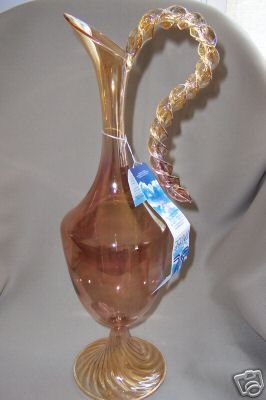 MURANO Art Glass Delicate Pitcher Giovanni Parise New
