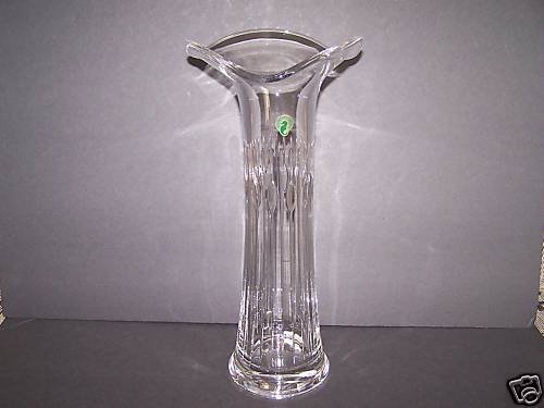WATERFORD Crystal Ballet Ruffled Vase 9" New