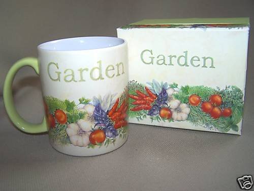 LANG Ceramic Mug Kitchen Herbs by Sherri Baldwin NIB