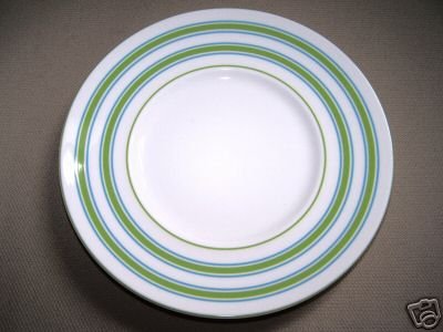 LENOX Cays Stripe Green Dessert Plate Kate Spade New
