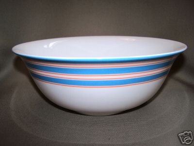 LENOX Cays Stripe Blue Serving Bowl Kate Spade New