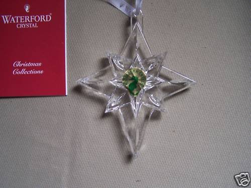 WATERFORD Crystal Christmas Snow Star Ornament NIB