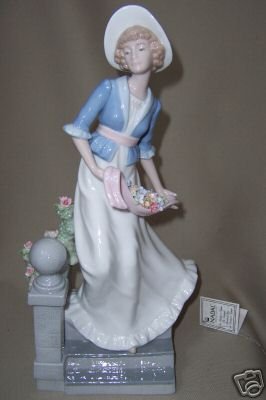 NADAL Fine Porcelain Lady on Stairs Figurine Spain New