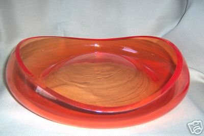 Murano Art Glass Stagno Apricot Bowl by SALVIATI New