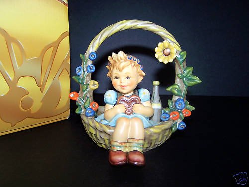 HUMMEL Goebel A Basket Of Gifts Figurine HUM 618 NIB