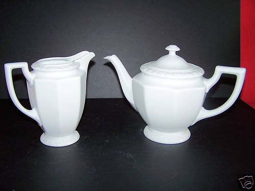 ROSENTHAL Maria White Lidded Tea Pot Creamer Set New