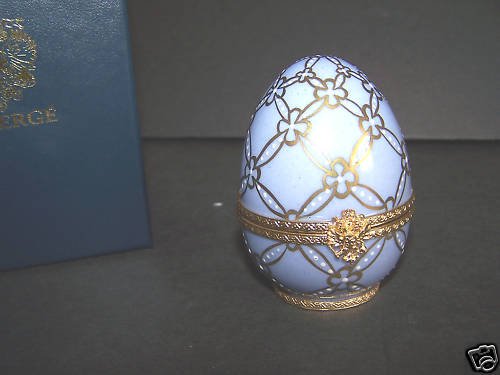 FABERGE Swan Porcelain Egg Shell Limoges Limited NIB