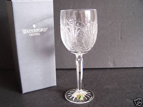 WATERFORD Clear Crystal Sea Horse Goblet Ireland NIB