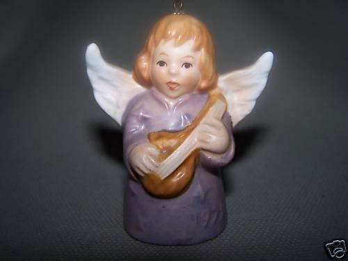 GOEBEL Annual Angel Bell 1977 Christmas Ornament Lilac