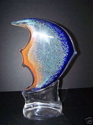MURANO Art Glass Fish Figurine by SEGUSO VIRO New