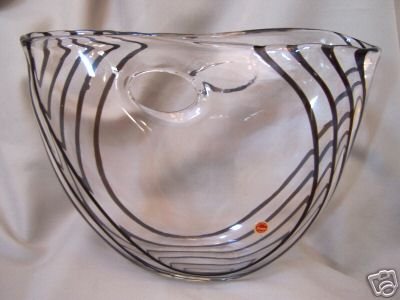 MURANO Art Glass Handbag Vase by SEGUSO VIRO Italy New