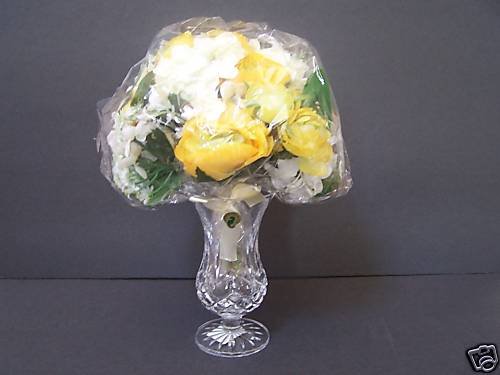 WATERFORD Crystal Vase w/Bouquet Gift For Mom 2008 NIB