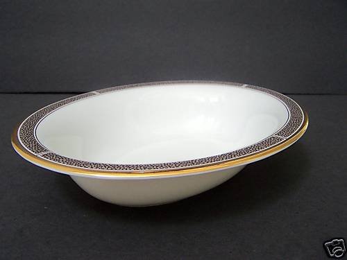 WEDGWOOD Shagreen Cocoa Oval Open Vegetable Bowl New