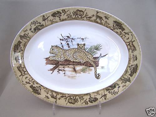 LYNN CHASE Atelier Tanzania Oval Serving Platter New