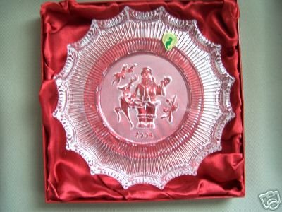 WATERFORD Christmas Crystal Plate St Nicholas 2006 NIB