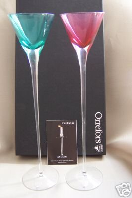ORREFORS Ceremony Glasses Set of 2 NIB
