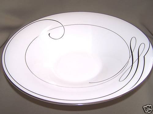 WATERFORD Ballet Ribbon Bowl 12" White Fine China New