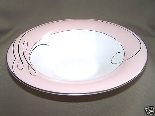 WATERFORD Ballet Ribbon Bowl 9.5" Pink Fine China New