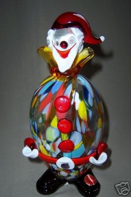 Murano Art Glass Clown Hand Made New