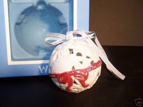 Wedgwood On The First Day Of Christmas Ornament NIB
