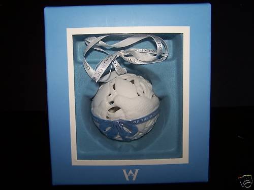 Wedgwood On The Fifth Day Of Christmas Ornament NIB